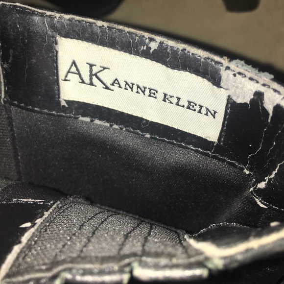 Anne Klein black knee high boots 👢zip up S. 8 1/2 - Picture 7 of 8